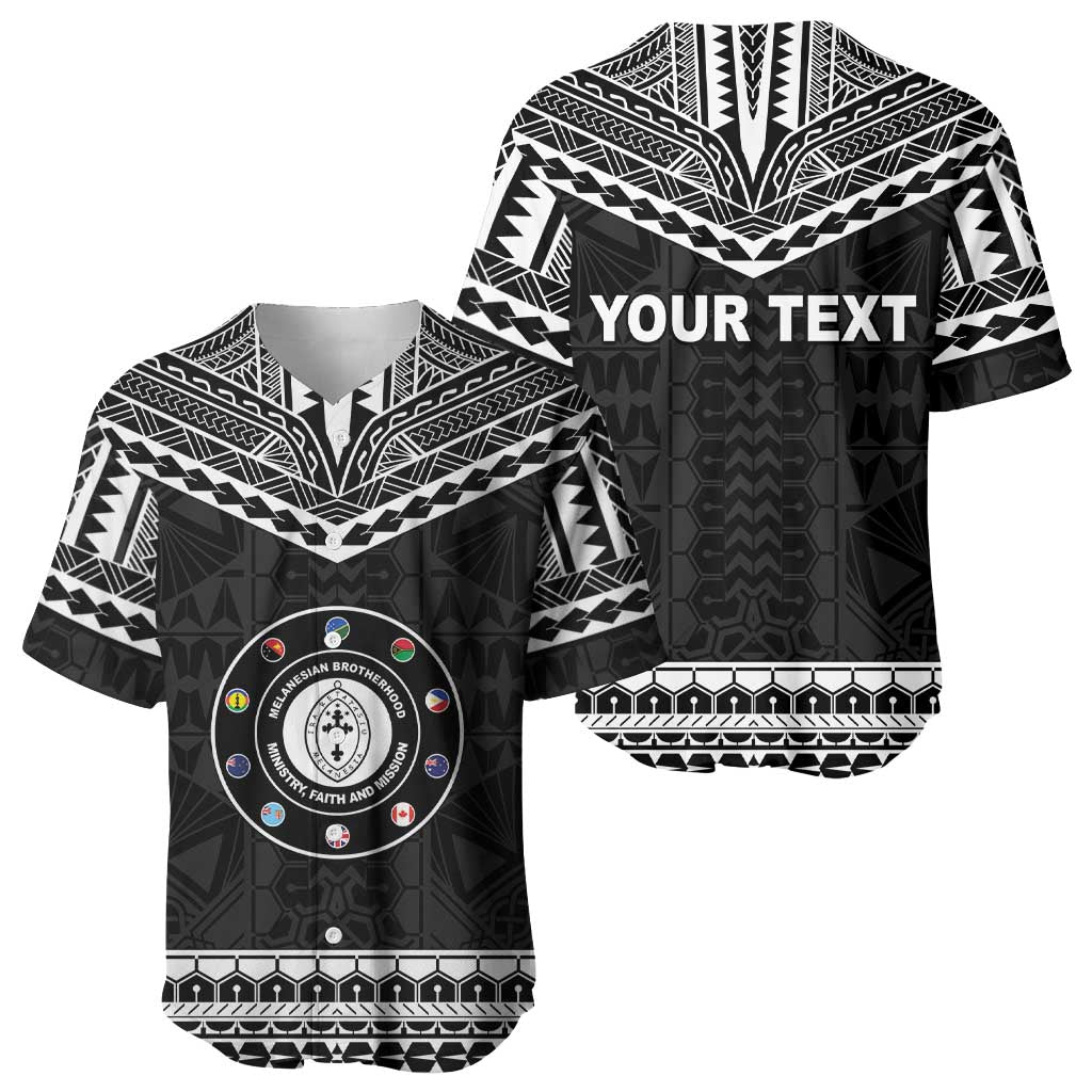 Personalised Melanesian Brotherhood Baseball Jersey Ministry Faith And Mission - Polynesian Pride