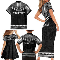Personalised Melanesian Brotherhood Family Matching Short Sleeve Bodycon Dress and Hawaiian Shirt Ministry Faith And Mission LT05 - Polynesian Pride