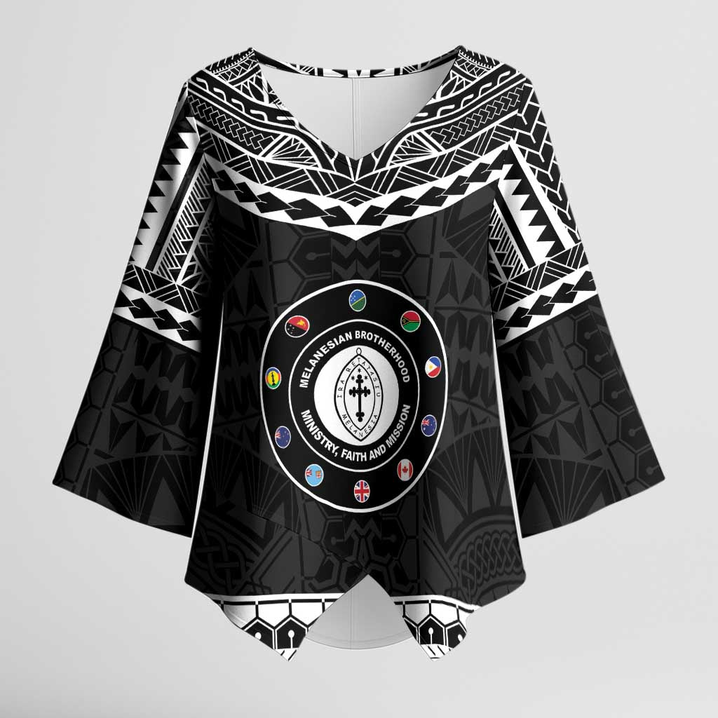 Personalised Melanesian Brotherhood Kimono Sleeve Blouse Ministry Faith And Mission - Polynesian Pride
