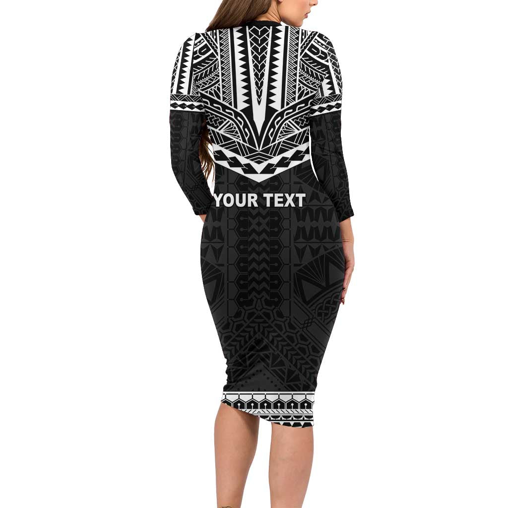 Personalised Melanesian Brotherhood Long Sleeve Bodycon Dress Ministry Faith And Mission LT05 - Polynesian Pride