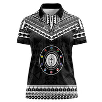 Personalised Melanesian Brotherhood Women Polo Shirt Ministry Faith And Mission LT05 Female Black - Polynesian Pride