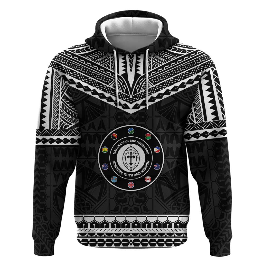 Personalised Melanesian Brotherhood Zip Hoodie Ministry Faith And Mission - Polynesian Pride