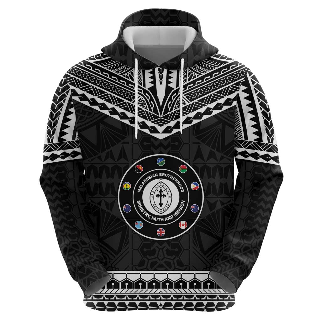 Personalised Melanesian Brotherhood Zip Hoodie Ministry Faith And Mission - Polynesian Pride
