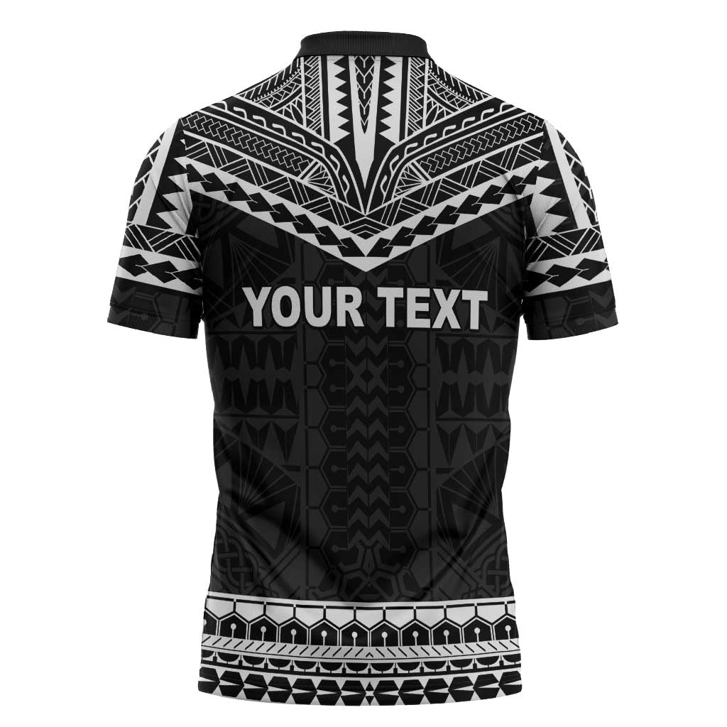 Personalised Melanesian Brotherhood Zipper Polo Shirt Ministry Faith And Mission LT05 - Polynesian Pride