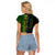 Custom Vanuatu Malampa Raglan Cropped T Shirt Polynesian Tribal LT6 - Polynesian Pride