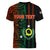Custom Vanuatu Penama Women V Neck T Shirt Polynesian Tribal LT6 - Polynesian Pride