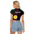 Custom Vanuatu Shefa Raglan Cropped T Shirt Polynesian Tribal LT6 - Polynesian Pride