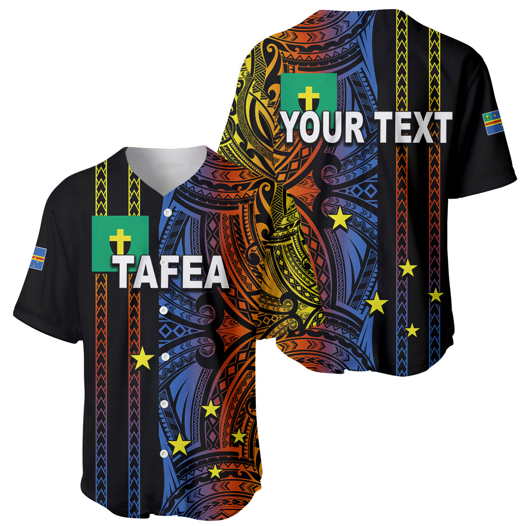 Custom Vanuatu Tafea Baseball Jersey Polynesian Tribal LT6 - Polynesian Pride