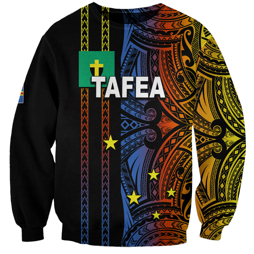Custom Vanuatu Tafea Sweatshirt Polynesian Tribal LT6 Unisex Black - Polynesian Pride