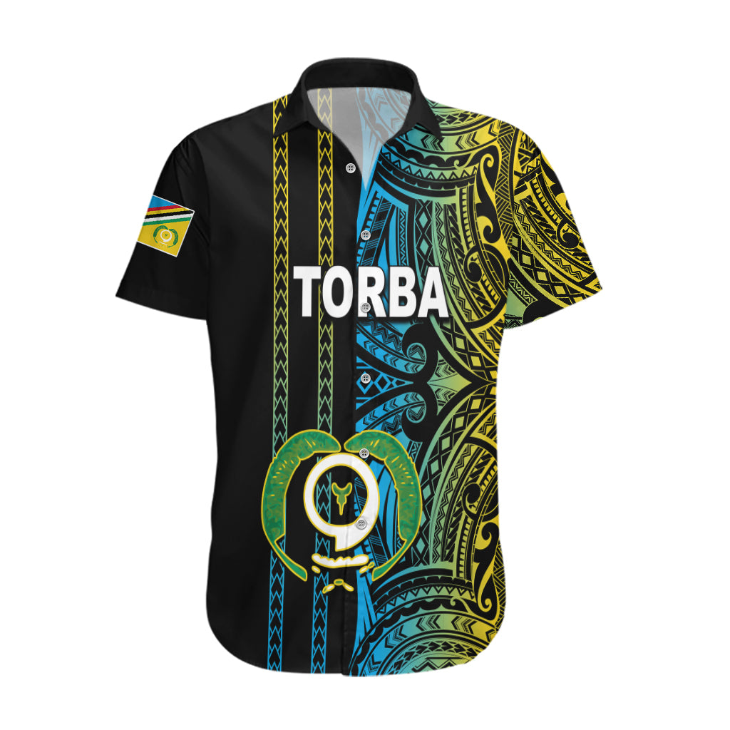 Custom Vanuatu Torba Hawaiian Shirt Polynesian Tribal LT6 Black - Polynesian Pride