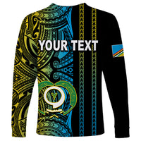 Custom Vanuatu Torba Long Sleeve Shirt Polynesian Tribal LT6 - Polynesian Pride