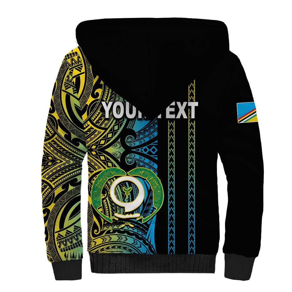 Custom Vanuatu Torba Sherpa Hoodie Polynesian Tribal LT6 - Polynesian Pride