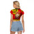 Papua New Guinea Raglan Cropped T Shirt Melanesian Festival 2023 LT6 - Polynesian Pride