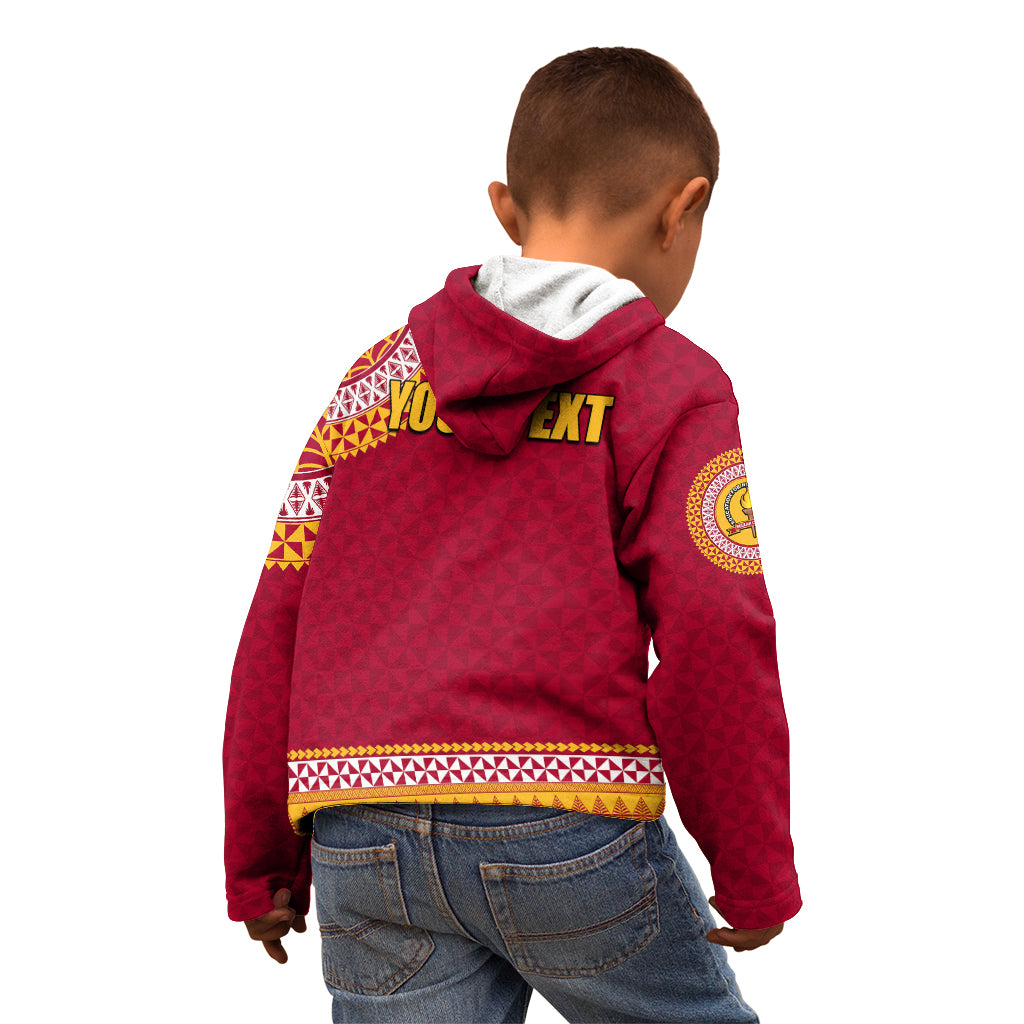 Tonga School Beulah College Kid Hoodie Tribal Pattern LT6 - Polynesian Pride