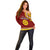 Tonga School Ha'apai High School Off Shoulder Sweater Tribal Pattern LT6 - Polynesian Pride