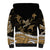Polynesian Tribal Sherpa Hoodie with Sharks Tattoo Gold LT6 - Polynesian Pride