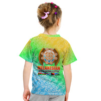 Melanesian Festival 2023 Kid T Shirt Fest'Napuan Colorful Style LT6 - Polynesian Pride