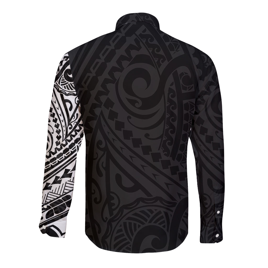 Polynesian Chihuahua Dog Long Sleeve Button Shirt Dog In My Heart LT6 - Polynesian Pride