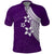 Polynesian Polo Shirt With Plumeria Flower Purple LT6 Purple - Polynesian Pride