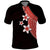 Polynesian Polo Shirt With Plumeria Flower Red LT6 Red - Polynesian Pride