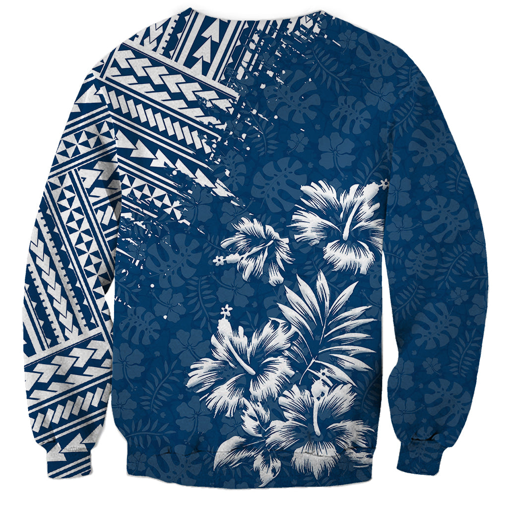 Hawaii Summer Sweatshirt Mix Polynesian Dark Blue LT6 - Polynesian Pride