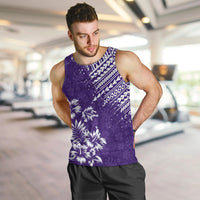 Hawaii Summer Men Tank Top Mix Polynesian Purple LT6 - Polynesian Pride