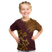 Hawaii Summer Kid T Shirt Mix Polynesian Brown LT6 Brown - Polynesian Pride