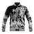 Polynesian Sea Turtle Baseball Jacket Tribal Black LT6 Unisex Black - Polynesian Pride