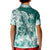 Polynesian Sea Turtle Kid Polo Shirt Tribal Green LT6 - Polynesian Pride