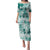 Polynesian Sea Turtle Puletasi Tribal Green LT6 Long Dress Green - Polynesian Pride