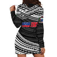 (Custom Personalised) Happy Fathers Day Samoa Hoodie Dress I Love You Dad Black LT6 - Polynesian Pride