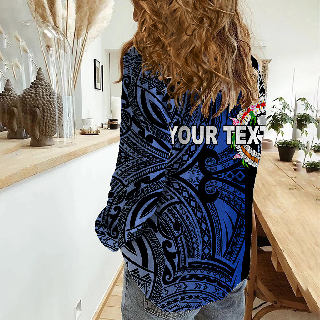 Custom Northern Mariana Islands Women Casual Shirt Polynesian Tribal LT6 - Polynesian Pride