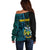 Custom Solomon Islands Off Shoulder Sweater Polynesian Tribal LT6 - Polynesian Pride