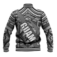 Polynesian Guam Baseball Jacket with Coat Of Arms Claws Style - White LT6 - Polynesian Pride