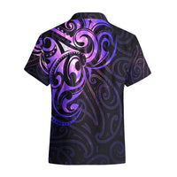 New Zealand Hawaiian Shirt Maori Matariki Galaxy Sky Purple LT6 - Polynesian Pride