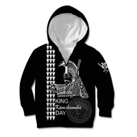 Custom Hawaii Kid Hoodie King Kamehameha Day - White LT6 - Polynesian Pride