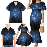 Matariki Te Tau Hou Māori Family Matching Mermaid Dress and Hawaiian Shirt New Zealand Starry Sky LT7 - Polynesian Pride