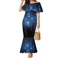 Matariki Te Tau Hou Māori Family Matching Mermaid Dress and Hawaiian Shirt New Zealand Starry Sky LT7 Mom's Dress Galaxy - Polynesian Pride