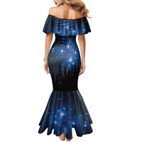 Matariki Te Tau Hou Māori Family Matching Mermaid Dress and Hawaiian Shirt New Zealand Starry Sky LT7 - Polynesian Pride