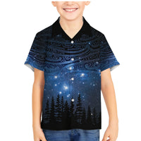Matariki Te Tau Hou Māori Family Matching Mermaid Dress and Hawaiian Shirt New Zealand Starry Sky LT7 Son's Shirt Galaxy - Polynesian Pride