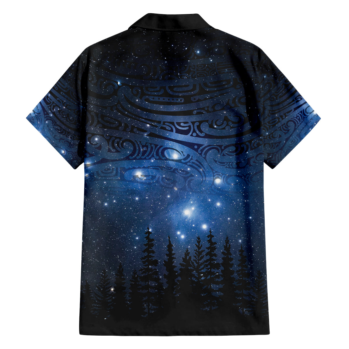 Matariki Te Tau Hou Māori Family Matching Puletasi and Hawaiian Shirt New Zealand Starry Sky LT7 - Polynesian Pride
