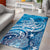 World Ocean Day Polynesian Pattern Area Rug Crystal Waves