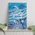 World Ocean Day Polynesian Pattern Canvas Wall Art Crystal Waves