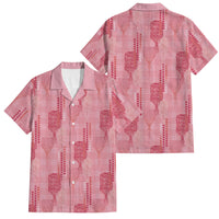 Aloha Hawaii Vintage Kahili Pa'a Lima Family Matching Tank Maxi Dress and Hawaiian Shirt Palaka Print Berry Pink
