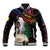 New Caledonia Kanaky Personalized Baseball Jacket Kagu Bird Emblem - Polynesian Pride