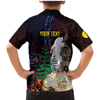 New Caledonia Kanaky Personalized Family Matching Mermaid Dress and Hawaiian Shirt Kagu Bird Emblem LT7 - Polynesian Pride
