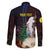 New Caledonia Kanaky Personalized Family Matching Off The Shoulder Long Sleeve Dress and Hawaiian Shirt Kagu Bird Emblem - Polynesian Pride