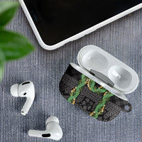 Hawai'i Paniolo Maile Twisted Lei AirPods Case Obsidian Black LT7 - Polynesian Pride