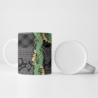Hawai'i Paniolo Maile Twisted Lei Ceramic Mug Obsidian Black LT7 - Polynesian Pride