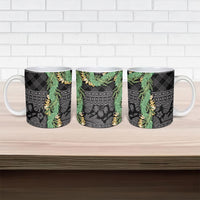 Hawai'i Paniolo Maile Twisted Lei Ceramic Mug Obsidian Black LT7 - Polynesian Pride